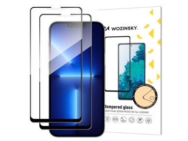 Juego de 2 protectores de pantalla de vidrio templado Wozinsky súper resistentes con adhesivo comple Juego de 2 protectores de pantalla de vidrio templado Wozinsky súper resistentes con adhesivo comple