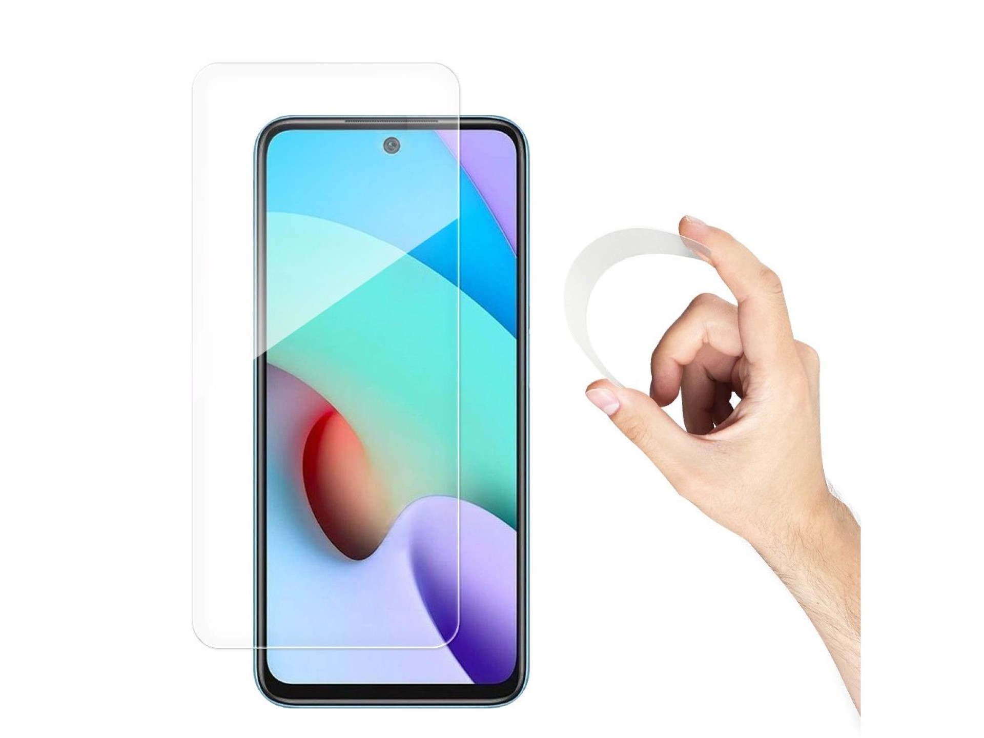 Protector de pantalla de vidrio flexible híbrido Wozinsky Nano Flexi para Xiaomi Redmi 10