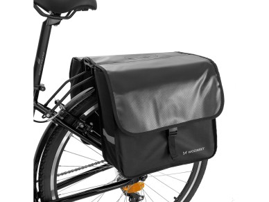 Alforje duplo para bicicleta Wozinsky para porta-malas, 28L, preto (WBB34BK)