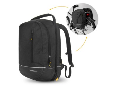 Wozinsky Double Bike Bag Backpack 2in1 30l Black (WBB30BK)