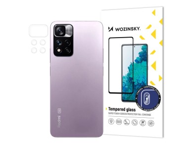 Pel�cula de vidro temperado 9H para c�mera Wozinsky, compat�vel com a c�mera do Xiaomi Redmi Note 11