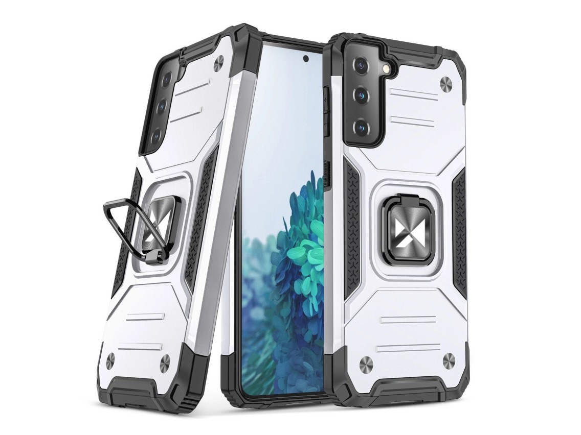 Funda protectora híbrida resistente Wozinsky Ring Armor con soporte magnético para Samsung Galaxy S2