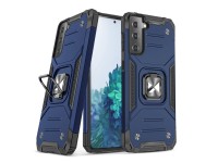 Wozinsky Ring Armor Tough Hybrid Case Cover + Magnetic Mount for Samsung Galaxy S22 + (S22 Plus) Blu