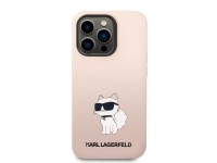 Funda de silicona Karl Lagerfeld Choupette para iPhone 14 Pro Max - rosa Funda de silicona Karl Lagerfeld Choupette para iPhone 14 Pro Max - rosa