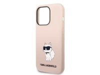 Funda de silicona Karl Lagerfeld Choupette para iPhone 14 Pro Max - rosa Funda de silicona Karl Lagerfeld Choupette para iPhone 14 Pro Max - rosa