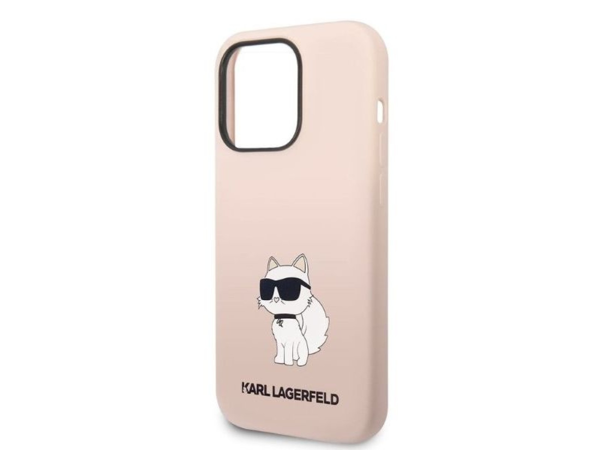 Funda de silicona Karl Lagerfeld Choupette para iPhone 14 Pro Max - rosa