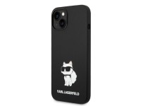 Capa de silicone Choupette de Karl Lagerfeld para iPhone 14 Plus - preta Capa de silicone Choupette de Karl Lagerfeld para iPhone 14 Plus - preta