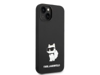 Capa de silicone Choupette de Karl Lagerfeld para iPhone 14 Plus - preta Capa de silicone Choupette de Karl Lagerfeld para iPhone 14 Plus - preta