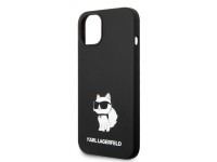 Capa de silicone Choupette de Karl Lagerfeld para iPhone 14 Plus - preta Capa de silicone Choupette de Karl Lagerfeld para iPhone 14 Plus - preta