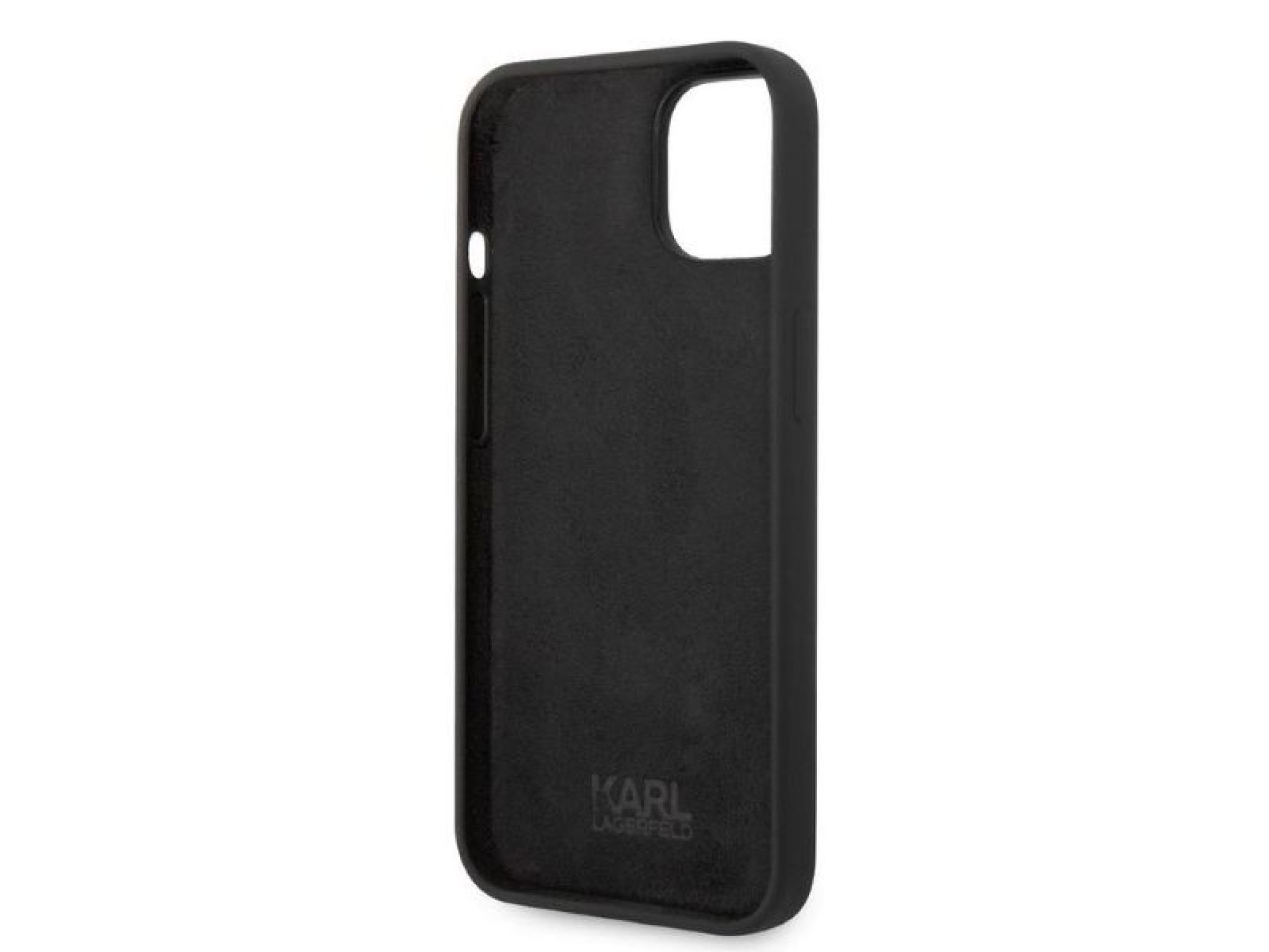 Capa de silicone Choupette de Karl Lagerfeld para iPhone 14 Plus - preta
