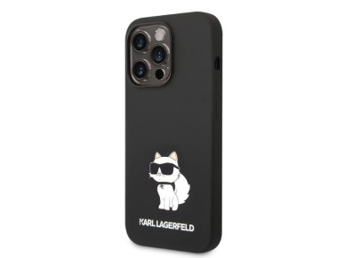Karl Lagerfeld Silicone Choupette case for iPhone 14 Pro Max - black Karl Lagerfeld Silicone Choupette case for iPhone 14 Pro Max - black