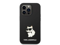 Funda de silicona Karl Lagerfeld Choupette para iPhone 14 Pro Max - negra Funda de silicona Karl Lagerfeld Choupette para iPhone 14 Pro Max - negra