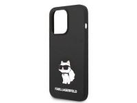 Funda de silicona Karl Lagerfeld Choupette para iPhone 14 Pro Max - negra Funda de silicona Karl Lagerfeld Choupette para iPhone 14 Pro Max - negra
