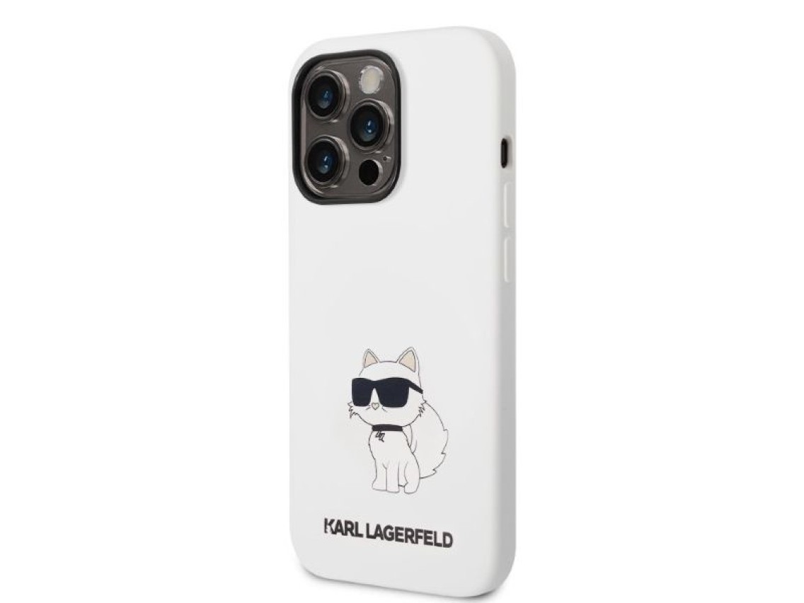 Karl Lagerfeld KLHCP14LSNCHBCH iPhone 14 Pro 6.1" hardcase white/white Silicone Choupette