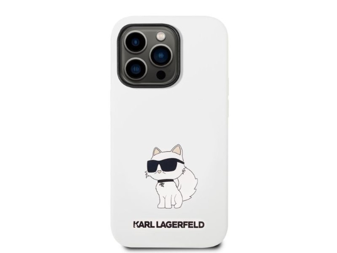 Karl Lagerfeld KLHCP14LSNCHBCH iPhone 14 Pro 6.1" hardcase white/white Silicone Choupette