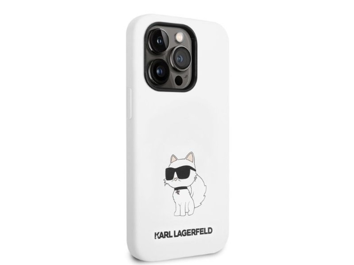 Karl Lagerfeld KLHCP14LSNCHBCH iPhone 14 Pro 6.1" hardcase white/white Silicone Choupette