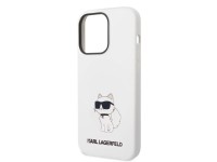 Funda de silicona Karl Lagerfeld Choupette para iPhone 14 Pro Max - blanca Funda de silicona Karl Lagerfeld Choupette para iPhone 14 Pro Max - blanca