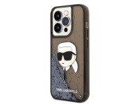 Karl Lagerfeld Glitter Karl's Head case for iPhone 14 Pro Max - black Karl Lagerfeld Glitter Karl's Head case for iPhone 14 Pro Max - black