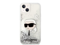 Karl Lagerfeld KLHCP14MLNKHCH iPhone 14 Plus 6.7" plateado/carcasa rígida plateada Glitter Karl Head Karl Lagerfeld KLHCP14MLNKHCH iPhone 14 Plus 6.7" plateado/carcasa rígida plateada Glitter Karl Head