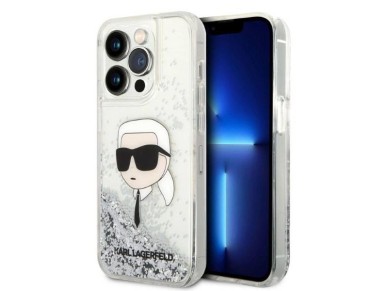 Karl Lagerfeld KLHCP14LLNKHCH iPhone 14 Pro 6.1" silver/silver hardcase Glitter Karl Head Karl Lagerfeld KLHCP14LLNKHCH iPhone 14 Pro 6.1" silver/silver hardcase Glitter Karl Head