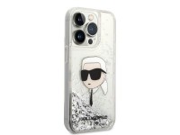 Karl Lagerfeld KLHCP14LLNKHCH iPhone 14 Pro 6.1" prateado/capa rígida prateada com glitter Karl Head Karl Lagerfeld KLHCP14LLNKHCH iPhone 14 Pro 6.1" prateado/capa rígida prateada com glitter Karl Head