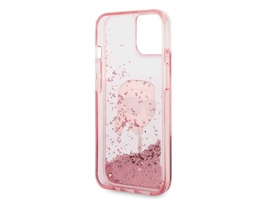 Karl Lagerfeld Glitter Karl's Head case for iPhone 14 Plus - pink Karl Lagerfeld Glitter Karl's Head case for iPhone 14 Plus - pink