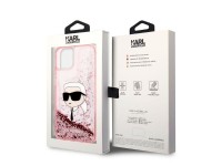Karl Lagerfeld Glitter Karl's Head case for iPhone 14 Plus - pink Karl Lagerfeld Glitter Karl's Head case for iPhone 14 Plus - pink