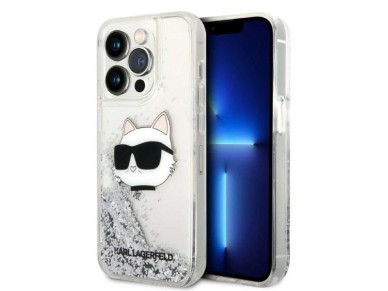 Karl Lagerfeld KLHCP14XLNHCS iPhone 14 Pro Max 6.7" silver/silver hardcase Glitter Choupette Head Karl Lagerfeld KLHCP14XLNHCS iPhone 14 Pro Max 6.7" silver/silver hardcase Glitter Choupette Head