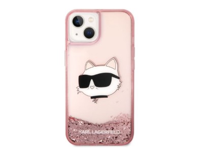 Karl Lagerfeld Glitter Choupette Head case for iPhone 14 Plus - pink Karl Lagerfeld Glitter Choupette Head case for iPhone 14 Plus - pink