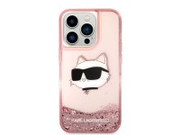 Karl Lagerfeld KLHCP14LLNCHCP iPhone 14 Pro 6.1" rosa/rosa estuche rígido Glitter Choupette Head Karl Lagerfeld KLHCP14LLNCHCP iPhone 14 Pro 6.1" rosa/rosa estuche rígido Glitter Choupette Head