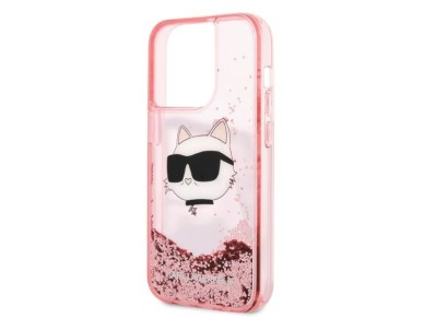 Karl Lagerfeld KLHCP14LLNCHCP iPhone 14 Pro 6.1" rosa/rosa estuche rígido Glitter Choupette Head Karl Lagerfeld KLHCP14LLNCHCP iPhone 14 Pro 6.1" rosa/rosa estuche rígido Glitter Choupette Head