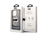 Karl Lagerfeld KLHCP14XLNCHCK iPhone 14 Pro Max 6.7" negro/negro estuche rígido Glitter Choupette He Karl Lagerfeld KLHCP14XLNCHCK iPhone 14 Pro Max 6.7" negro/negro estuche rígido Glitter Choupette He