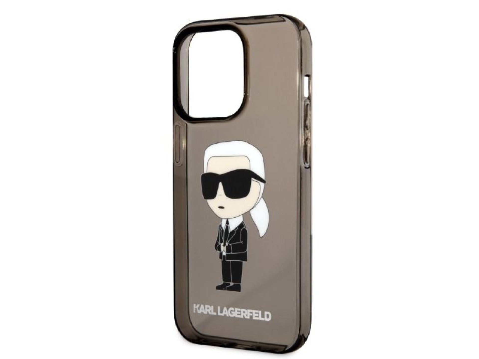 Capa Karl Lagerfeld Ikonik Karl para iPhone 14 Pro Max - preta
