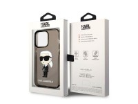 Capa Karl Lagerfeld Ikonik Karl para iPhone 14 Pro Max - preta Capa Karl Lagerfeld Ikonik Karl para iPhone 14 Pro Max - preta