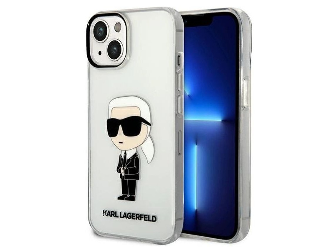 Karl Lagerfeld Ikonik Karl case for iPhone 14 Plus - transparent