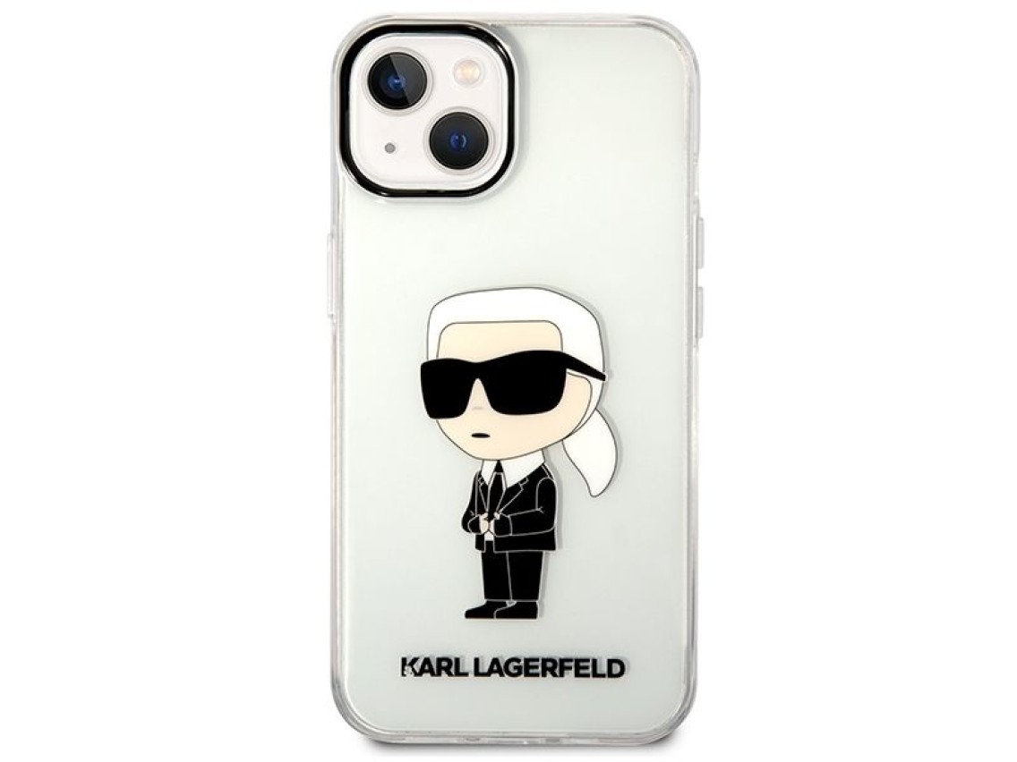 Karl Lagerfeld Ikonik Karl case for iPhone 14 Plus - transparent