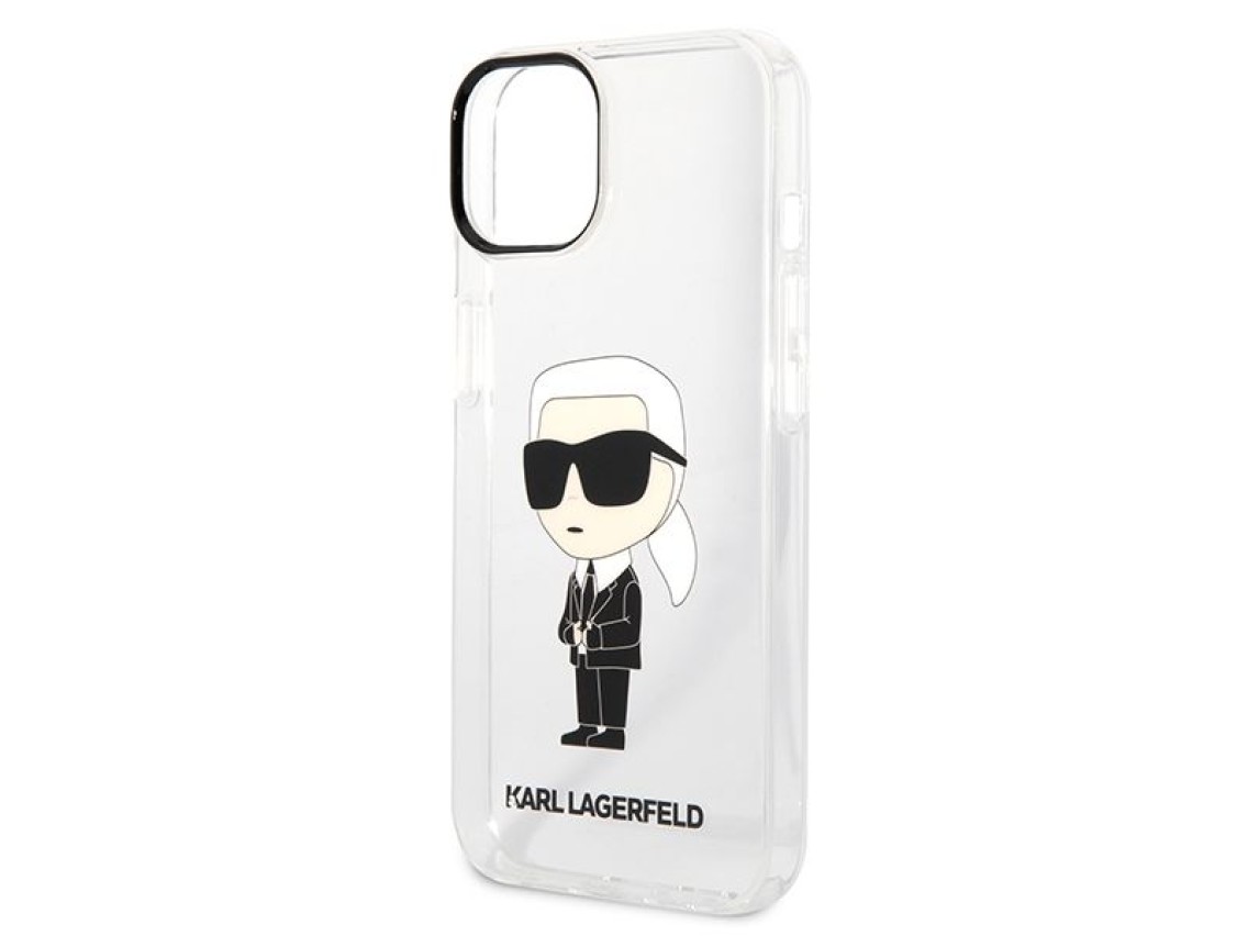 Karl Lagerfeld Ikonik Karl case for iPhone 14 Plus - transparent