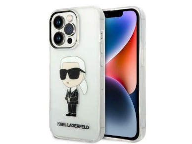 Capa Karl Lagerfeld Ikonik Karl para iPhone 14 Pro Max - transparente