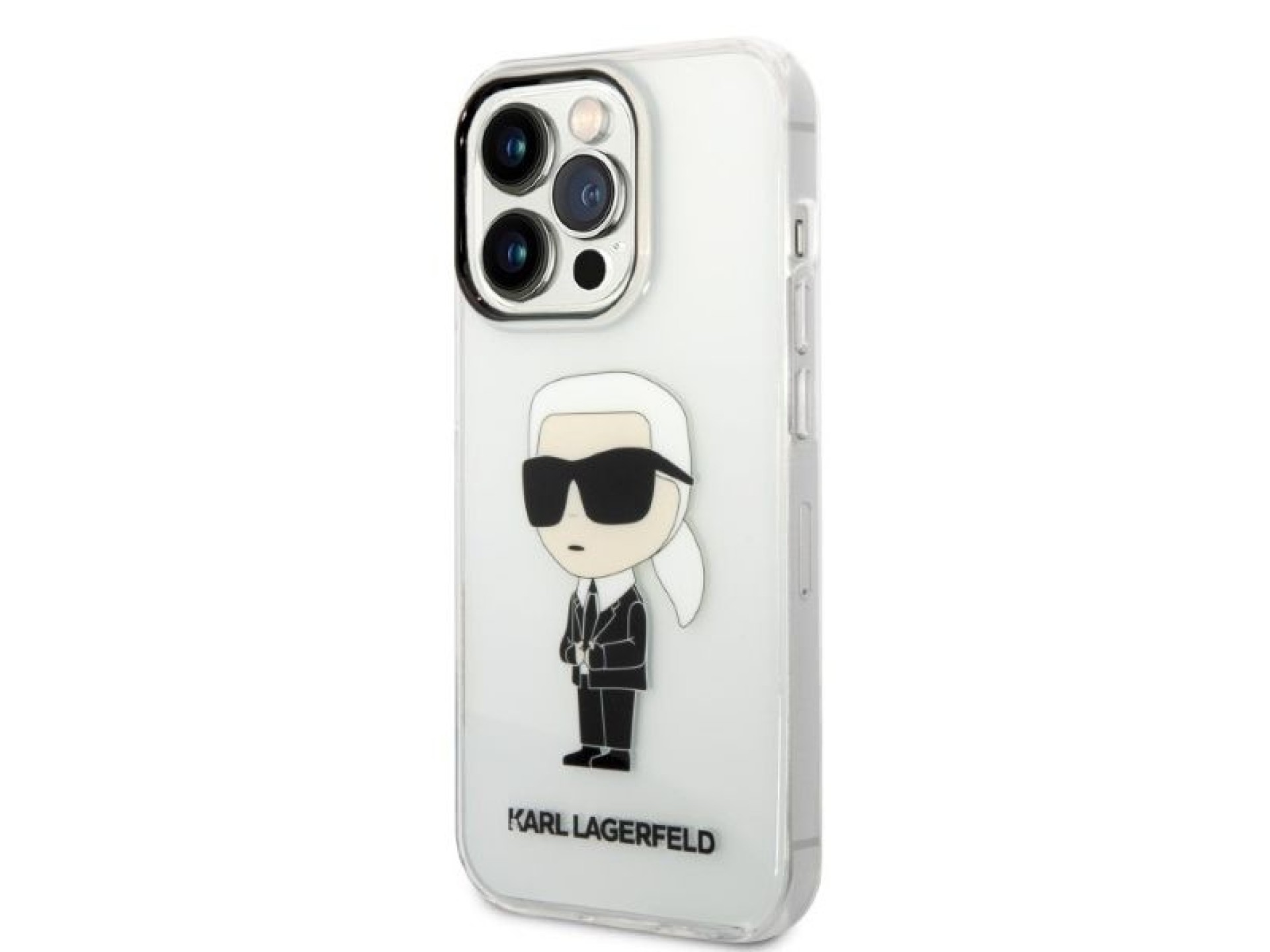 Funda Karl Lagerfeld Ikonik Karl para iPhone 14 Pro Max - transparente