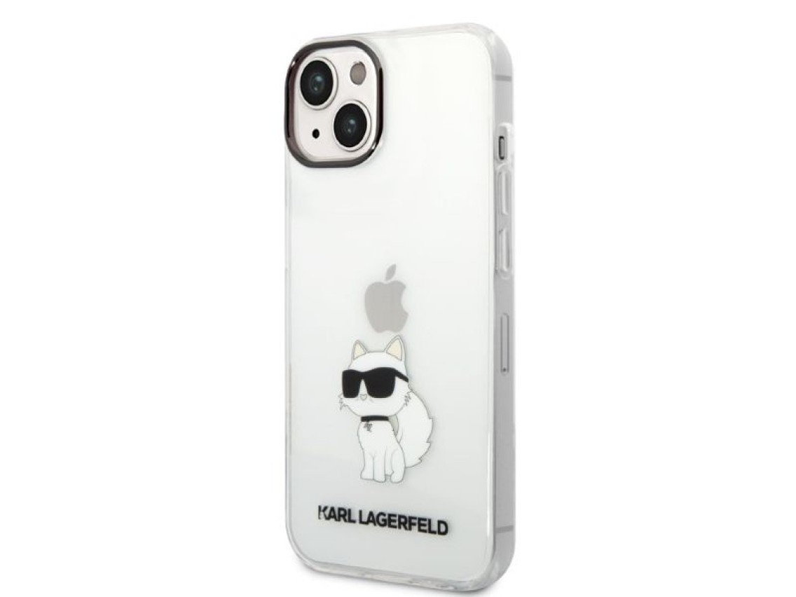 Karl Lagerfeld Ikonik Choupette case for iPhone 14 Plus - transparent