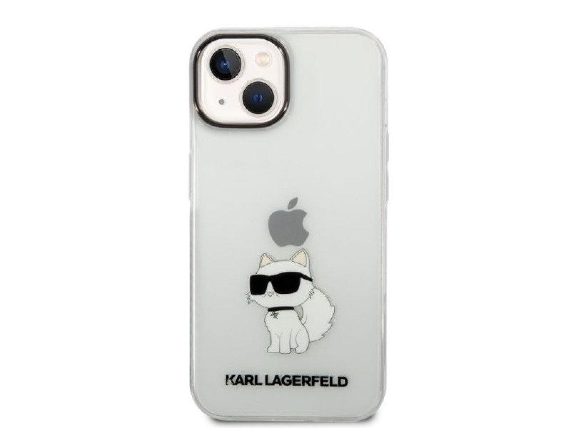 Karl Lagerfeld Ikonik Choupette case for iPhone 14 Plus - transparent