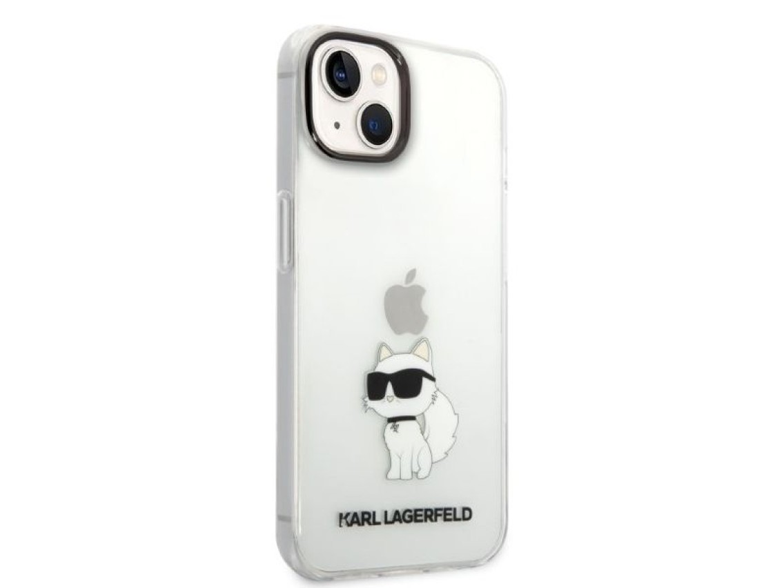 Karl Lagerfeld Ikonik Choupette case for iPhone 14 Plus - transparent