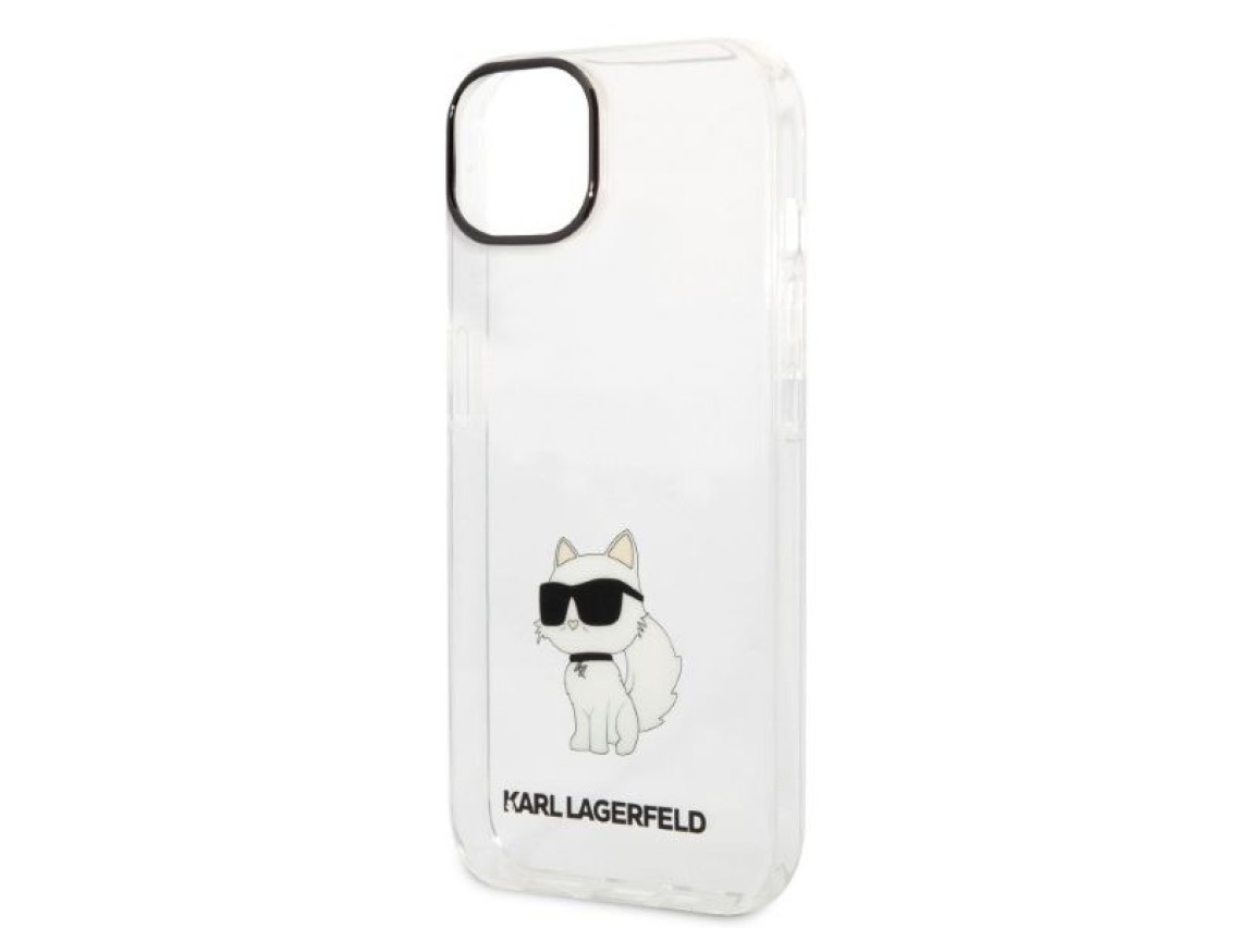 Karl Lagerfeld Ikonik Choupette case for iPhone 14 Plus - transparent