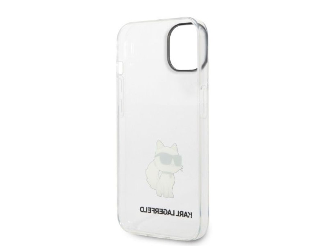 Karl Lagerfeld Ikonik Choupette case for iPhone 14 Plus - transparent