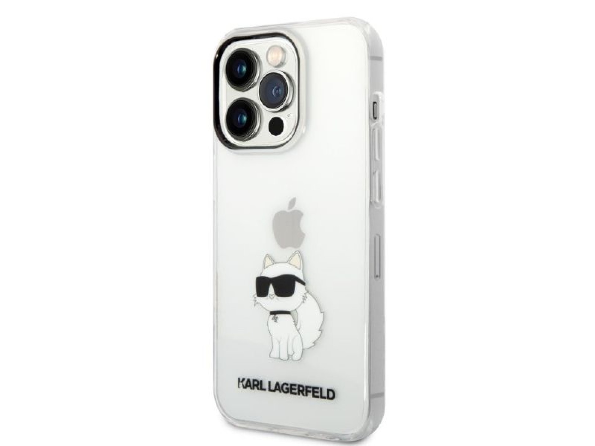 Funda Karl Lagerfeld Ikonik Choupette para iPhone 14 Pro - transparente