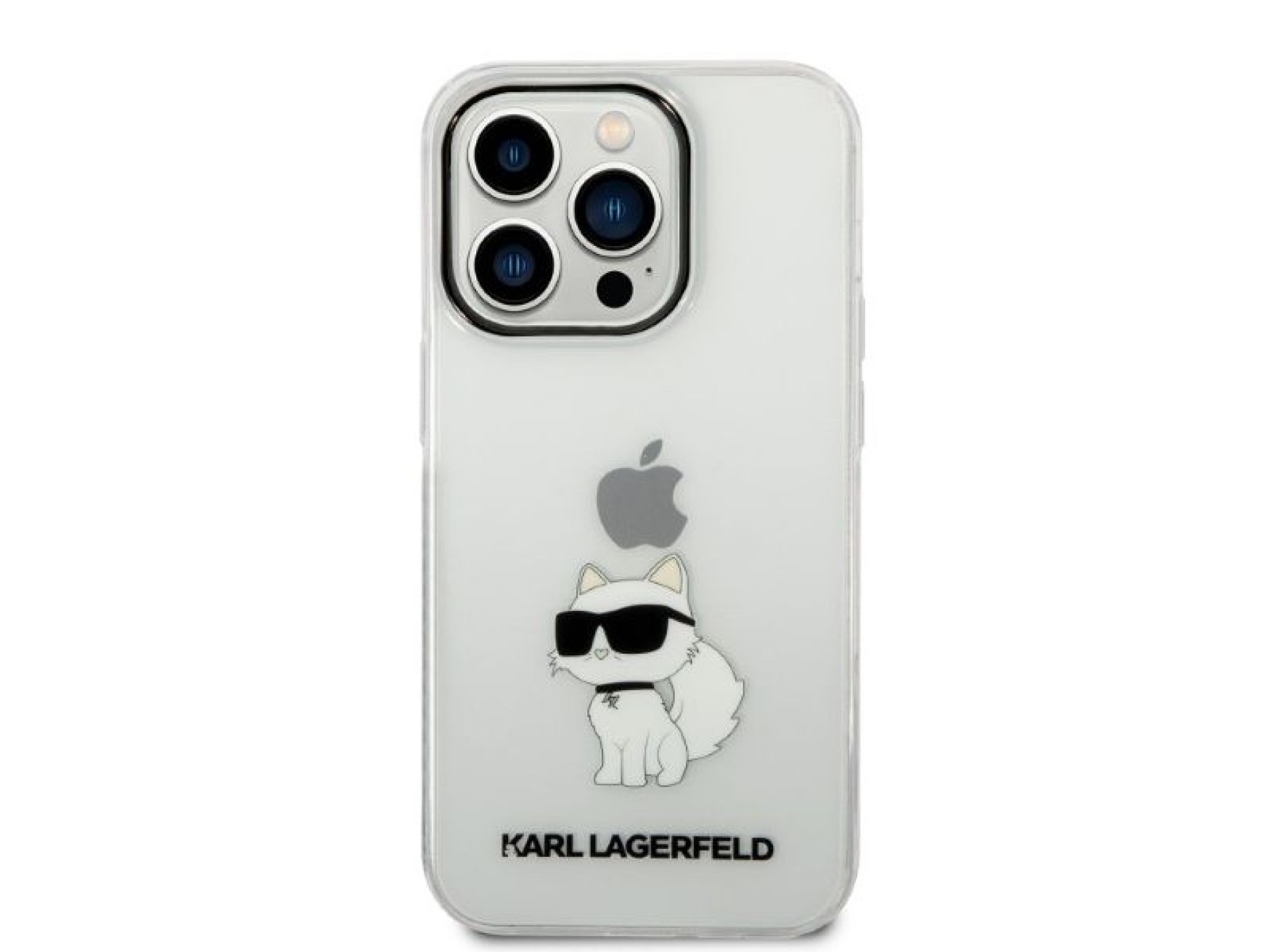 Funda Karl Lagerfeld Ikonik Choupette para iPhone 14 Pro - transparente