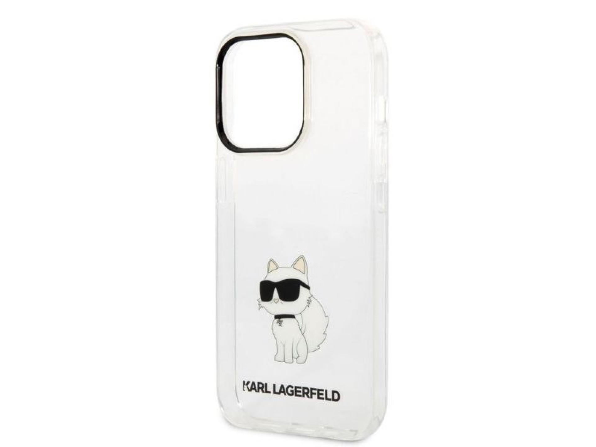 Funda Karl Lagerfeld Ikonik Choupette para iPhone 14 Pro - transparente