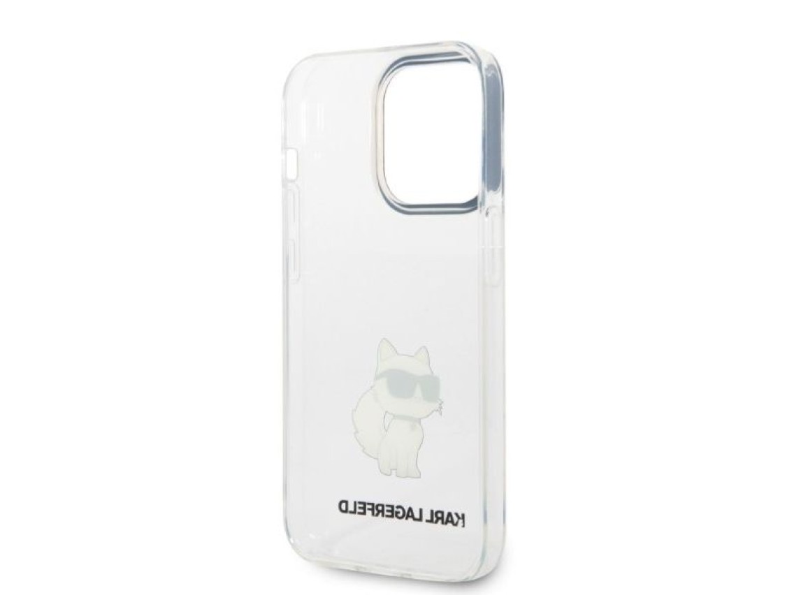 Funda Karl Lagerfeld Ikonik Choupette para iPhone 14 Pro - transparente