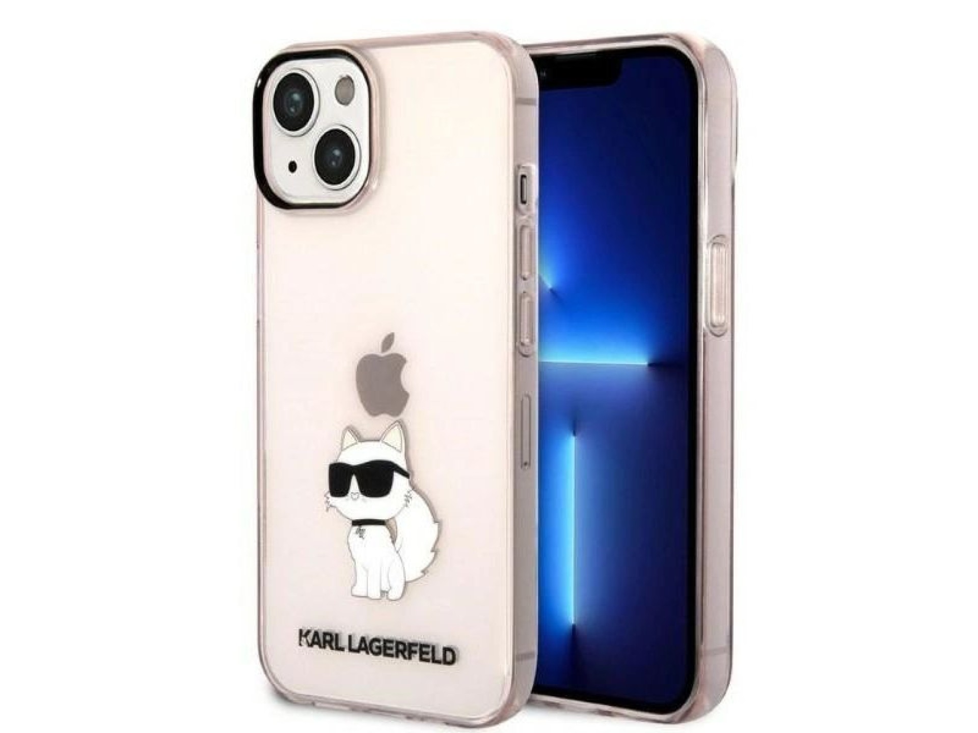 Funda Karl Lagerfeld Ikonik Choupette para iPhone 14 - rosa