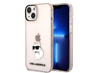 Karl Lagerfeld Ikonik Choupette case for iPhone 14 - pink Karl Lagerfeld Ikonik Choupette case for iPhone 14 - pink